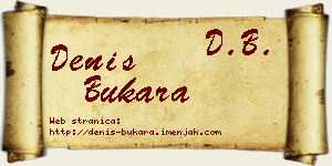 Denis Bukara vizit kartica